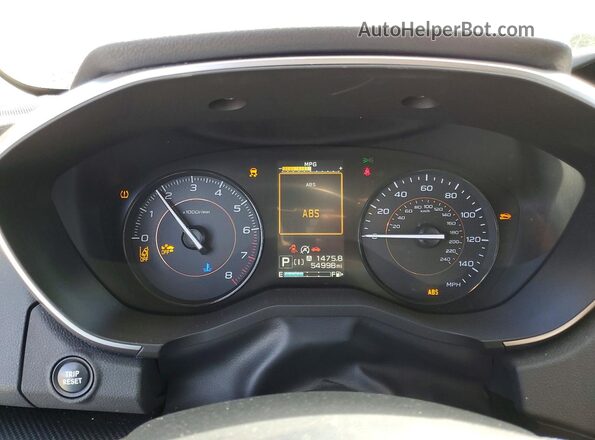 JF2GTAECXLH243305 2020 SUBARU CROSSTREK Серебряный Вид щитка приборов