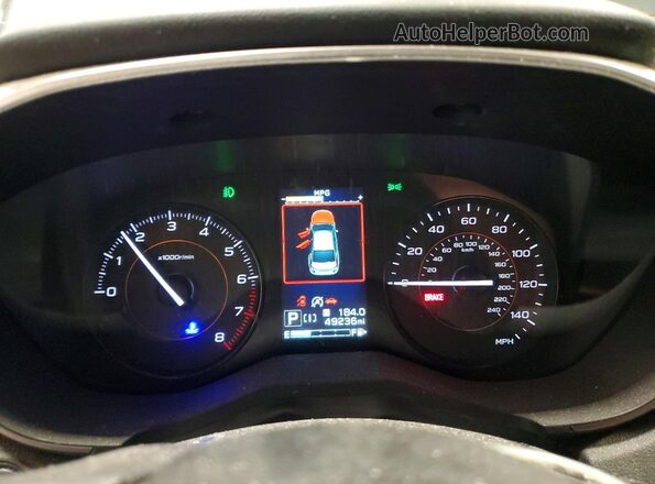 JF2GTAECXPH200640 2023 SUBARU CROSSTREK Серый Вид щитка приборов
