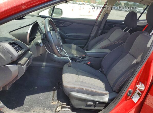 JF2GTAECXPH205272 2023 SUBARU CROSSTREK Red Vista interior delantera