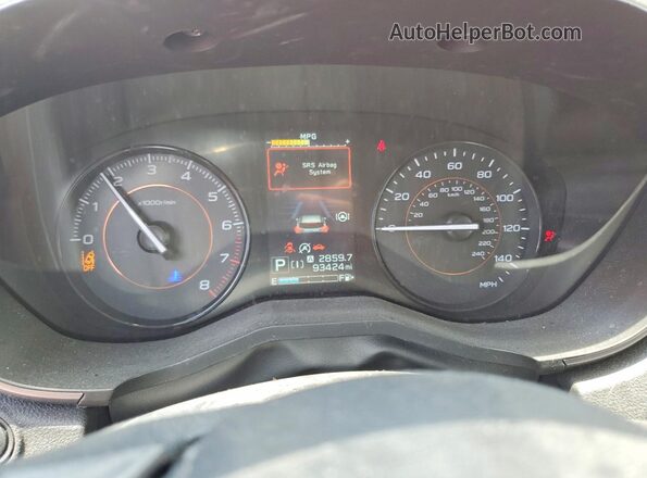 JF2GTAECXPH205272 2023 SUBARU CROSSTREK Red Vista del cuadro de instrumentos
