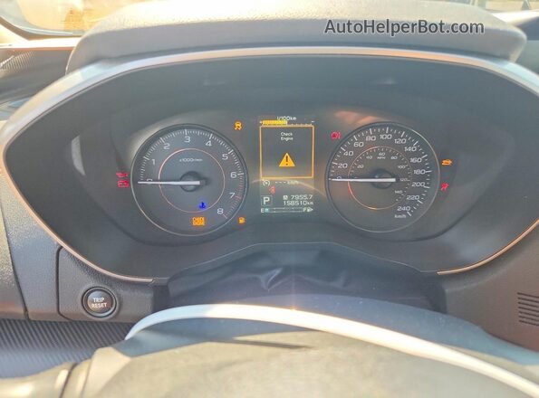 JF2GTAFC9KH323191 2019 SUBARU CROSSTREK Silver Vista del cuadro de instrumentos