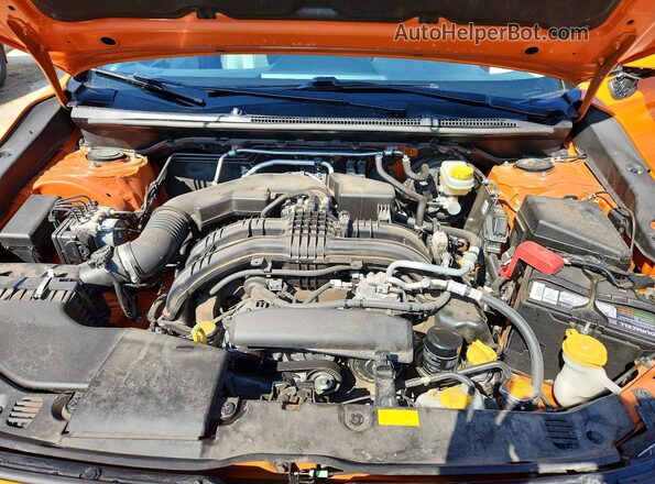 JF2GTAJC0J8204998 2018 SUBARU CROSSTREK Orange Вид підкапотного простору