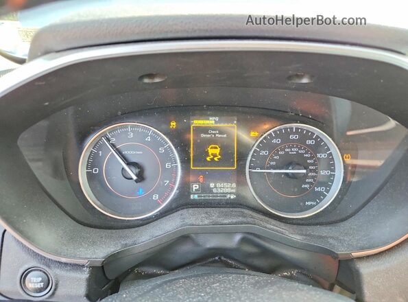 JF2GTAJC3JH248039 2018 SUBARU CROSSTREK Синий Вид щитка приборов