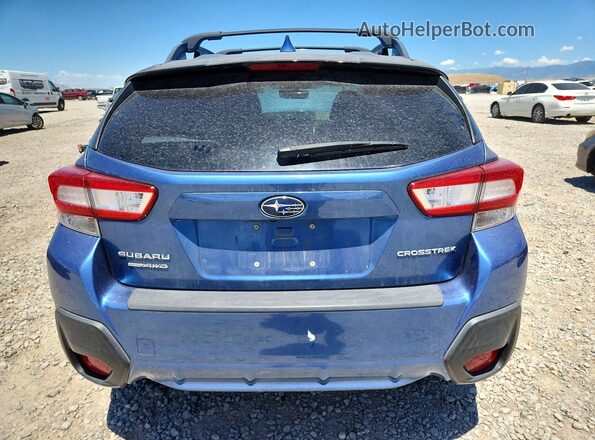 JF2GTAJC5JH260967 2018 SUBARU CROSSTREK Blue Вид ззаду