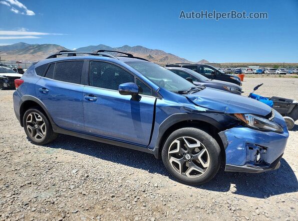 JF2GTAJC5JH260967 2018 SUBARU CROSSTREK Blue Передня права чверть