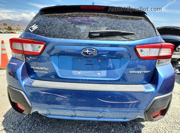 JF2GTAJC5JH265750 2018 SUBARU CROSSTREK Синий Вид сзади