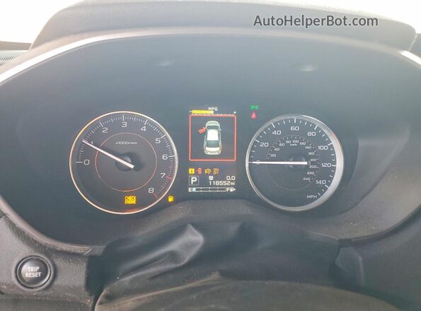 JF2GTAJC9JH305845 2018 SUBARU CROSSTREK Silver Սարքավորումների վահանակի տեսք