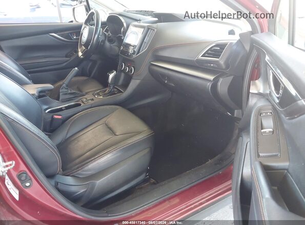 JF2GTALC2JH270921 2018 SUBARU CROSSTREK Red Widok wnętrza z przodu