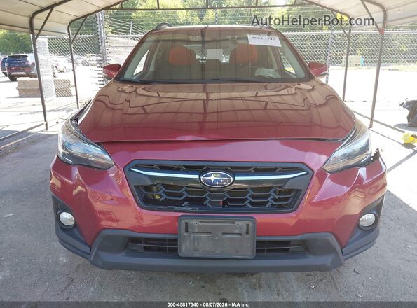 JF2GTALC2JH270921 2018 SUBARU CROSSTREK Red Widok zestawu wskaźników