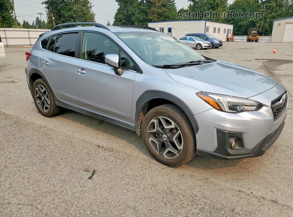 JF2GTALC3JH260799 2018 SUBARU CROSSTREK Серебряный Передняя правая четверть