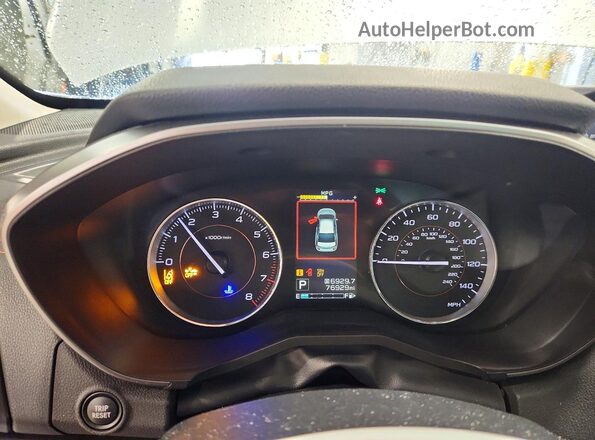 JF2GTALC3JH290272 2018 SUBARU CROSSTREK Silver Vista del cuadro de instrumentos