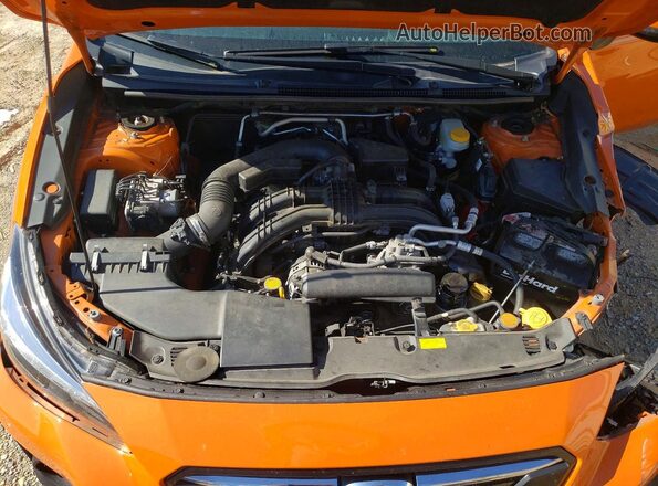 JF2GTALC3JH317972 2018 SUBARU CROSSTREK Orange Engine compartment view