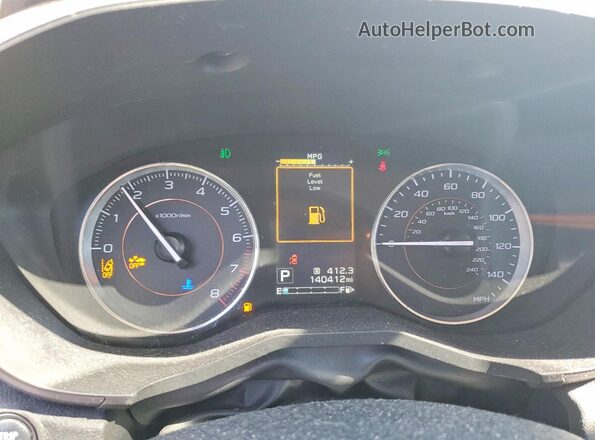 JF2GTALC5JH307783 2018 SUBARU CROSSTREK Silver Սարքավորումների վահանակի տեսք