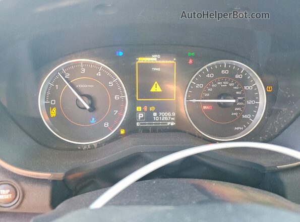 JF2GTALC5JH344753 2018 SUBARU CROSSTREK Blue Widok zestawu wskaźników