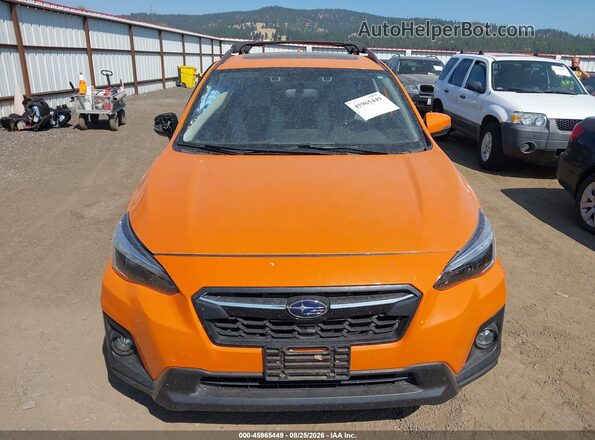 JF2GTALC7J8279470 2018 SUBARU CROSSTREK Orange Вид щитка приладів