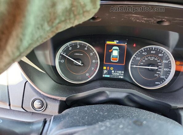 JF2GTALC8J8272236 2018 SUBARU CROSSTREK Black Instrument cluster view