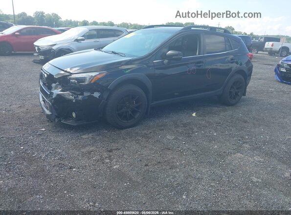 JF2GTAMC0J8302019 2018 SUBARU CROSSTREK Black წინა მარცხენა ხედი სამი მეოთხედიდან