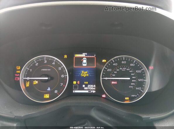 JF2GTAMC0JH244865 2018 SUBARU CROSSTREK Gray Вид задніх сидінь