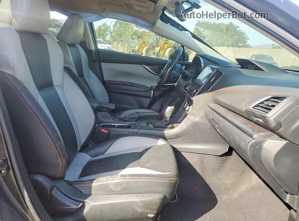 JF2GTAMC1JH282184 2018 SUBARU CROSSTREK Black წინა სალონის ხედი