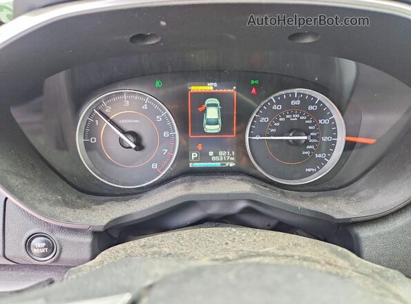 JF2GTAMC1K8212508 2019 SUBARU CROSSTREK Black Vista del cuadro de instrumentos