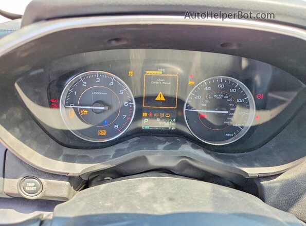 JF2GTAMC2JH230398 2018 SUBARU CROSSTREK Gray Սարքավորումների վահանակի տեսք