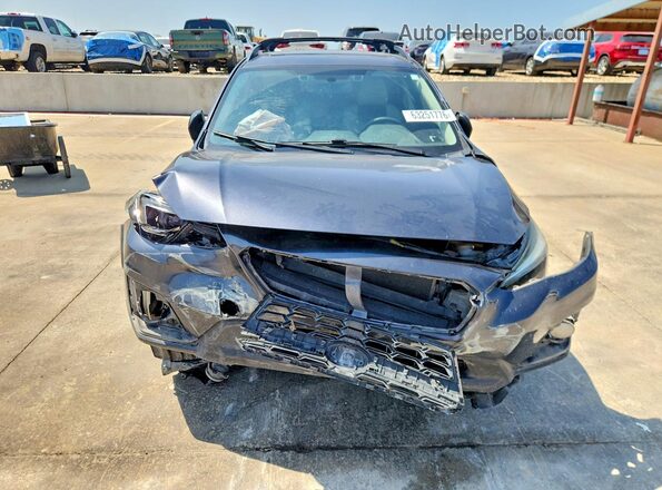 JF2GTAMC2JH230398 2018 SUBARU CROSSTREK Gray Դիմացի տեսք