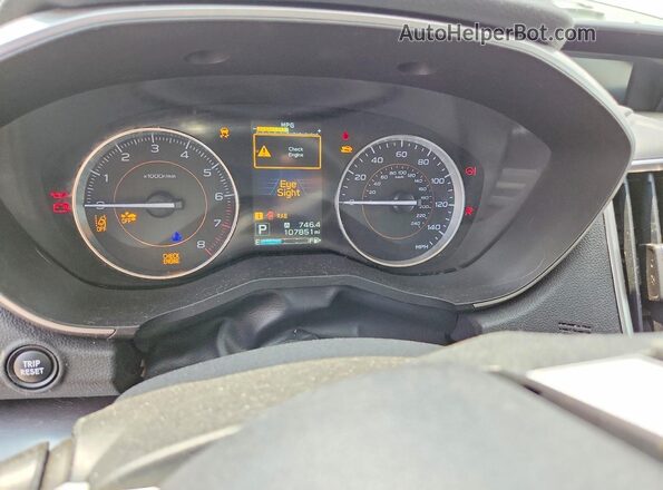 JF2GTAMC4J8200156 2018 SUBARU CROSSTREK White Սարքավորումների վահանակի տեսք