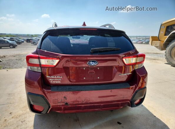 JF2GTAMC4JH274368 2018 SUBARU CROSSTREK Red Հետևի տեսք
