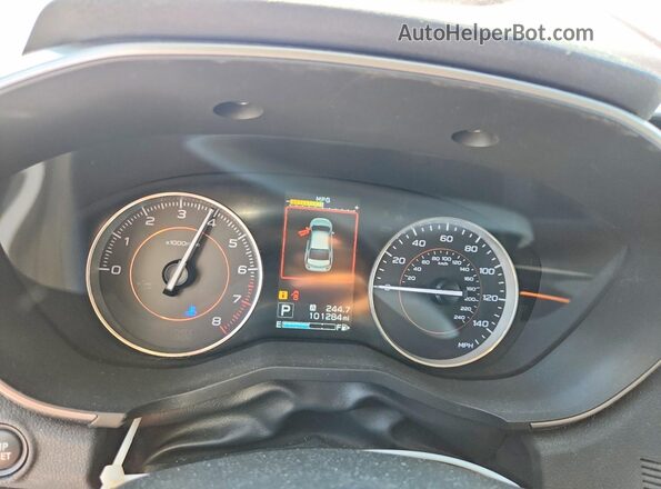 JF2GTAMC4JH274368 2018 SUBARU CROSSTREK Red Սարքավորումների վահանակի տեսք