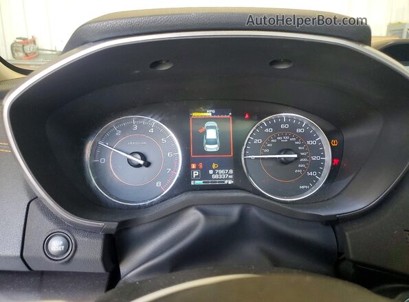JF2GTAMC5J8344928 2018 SUBARU CROSSTREK Угольный Вид щитка приборов