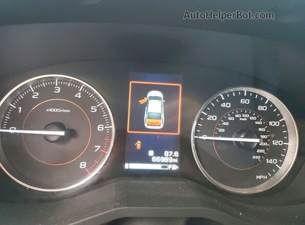 JF2GTAMC5K8219980 2019 SUBARU CROSSTREK Gray Instrument cluster view