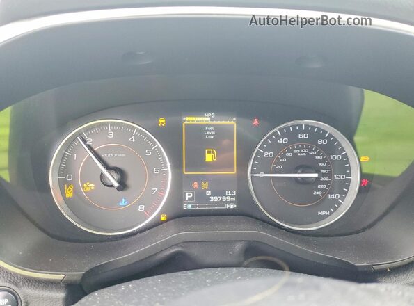 JF2GTAMC5K8397520 2019 SUBARU CROSSTREK White Вид щитка приладів