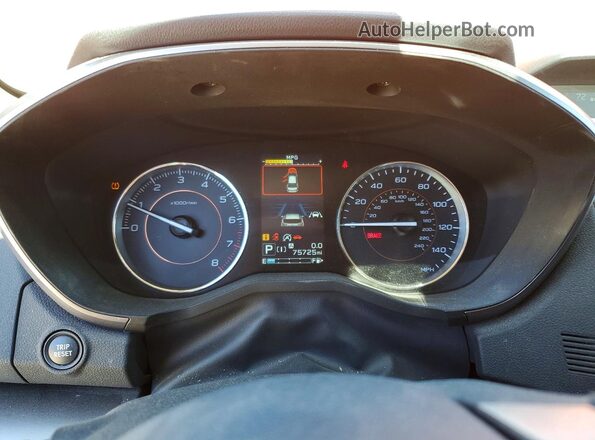 JF2GTAMC7LH229234 2020 SUBARU CROSSTREK Оранжевый Вид щитка приборов