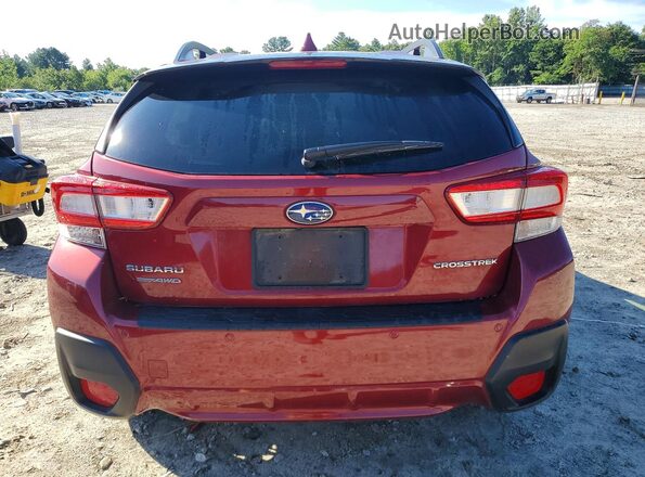 JF2GTAMCXJH316722 2018 SUBARU CROSSTREK Red Հետևի տեսք