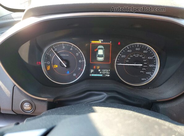JF2GTAMCXJH316722 2018 SUBARU CROSSTREK Red Սարքավորումների վահանակի տեսք