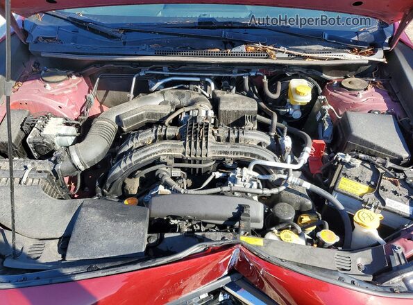 JF2GTAMCXJH316722 2018 SUBARU CROSSTREK Red Շարժիչի բաժամունքի տեսք