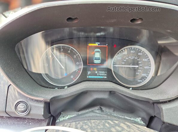 JF2GTAMCXK8237939 2019 SUBARU CROSSTREK Black Вид щитка приладів