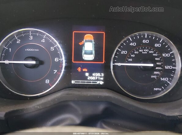 JF2GTAMCXL8234976 2020 SUBARU CROSSTREK Blue უკანა სავარძლების ხედი