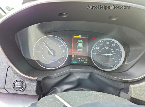 JF2GTANC0KH347834 2019 SUBARU CROSSTREK White Widok zestawu wskaźników