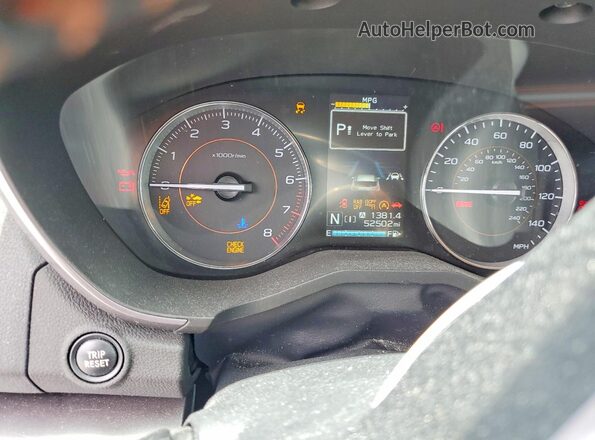 JF2GTANC1L8237148 2020 SUBARU CROSSTREK Red Instrument cluster view