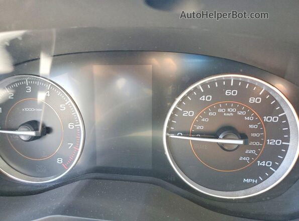 JF2GTANC3K8317355 2019 SUBARU CROSSTREK Синий Вид щитка приборов