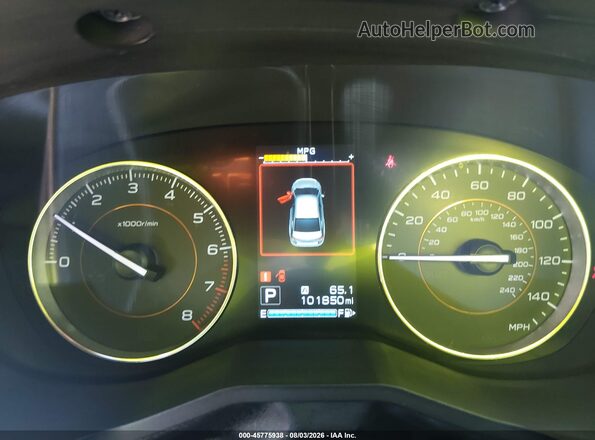 JF2GTANC4KH227082 2019 SUBARU CROSSTREK Серый Вид задних сидений