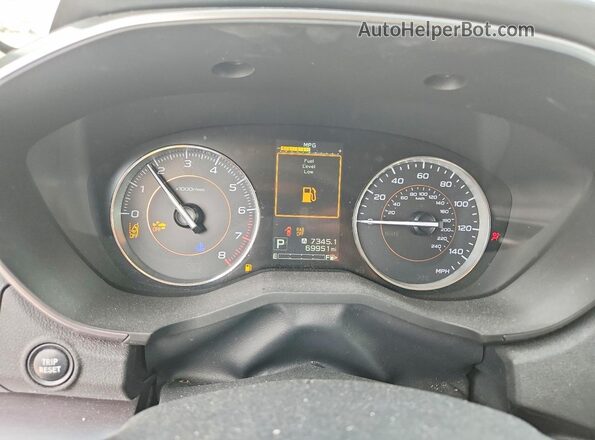 JF2GTANC4KH391870 2019 SUBARU CROSSTREK White Вид щитка приладів