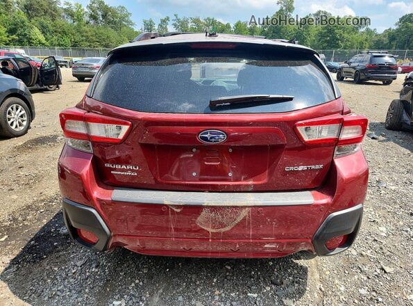 JF2GTANC6K8300405 2019 SUBARU CROSSTREK Burgundy უკანა ხედი