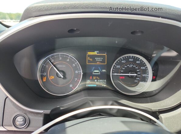 JF2GTANC6K8373256 2019 SUBARU CROSSTREK Черный Вид щитка приборов