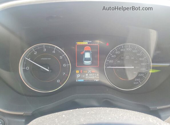 JF2GTANC7L8205935 2020 SUBARU CROSSTREK Gray Սարքավորումների վահանակի տեսք