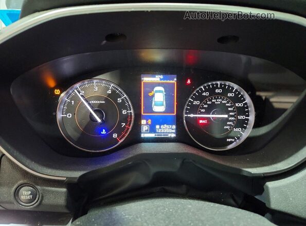 JF2GTANC8K8262854 2019 SUBARU CROSSTREK Black Vista del cuadro de instrumentos