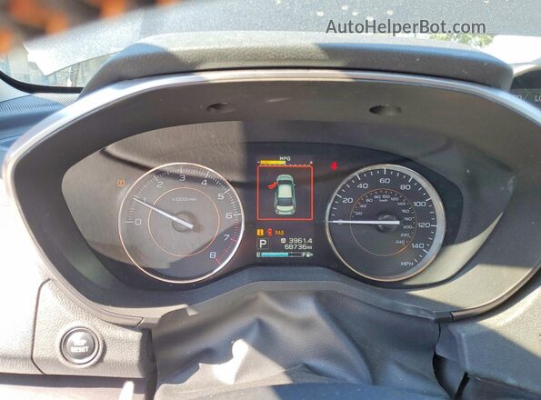 JF2GTANC9K8391637 2019 SUBARU CROSSTREK Charcoal Սարքավորումների վահանակի տեսք