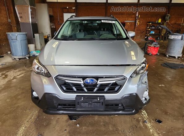 JF2GTAPC1M8328614 2021 SUBARU CROSSTREK Silver წინა ხედი