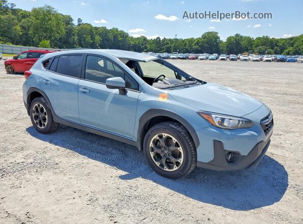 JF2GTAPC1MH361516 2021 SUBARU CROSSTREK Blue Delantero derecho